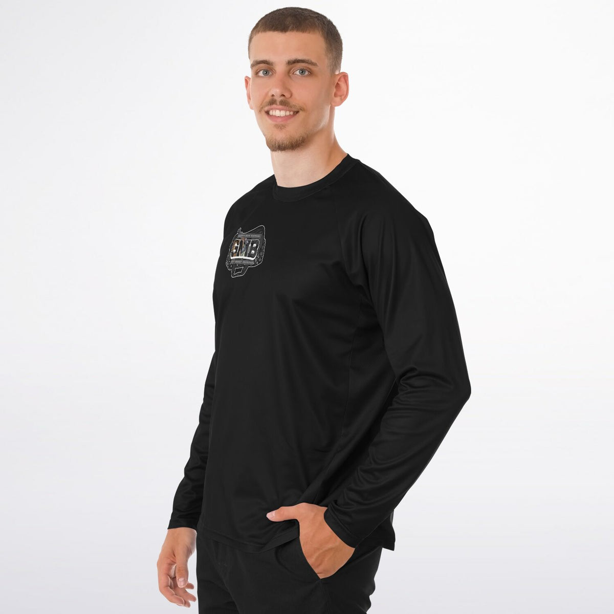 GMB Black Long Sleeve Performance Shirt
