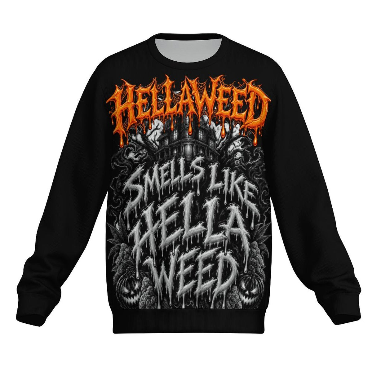 HELLAWEED Casual Crew Neck Men's Sweatshirt