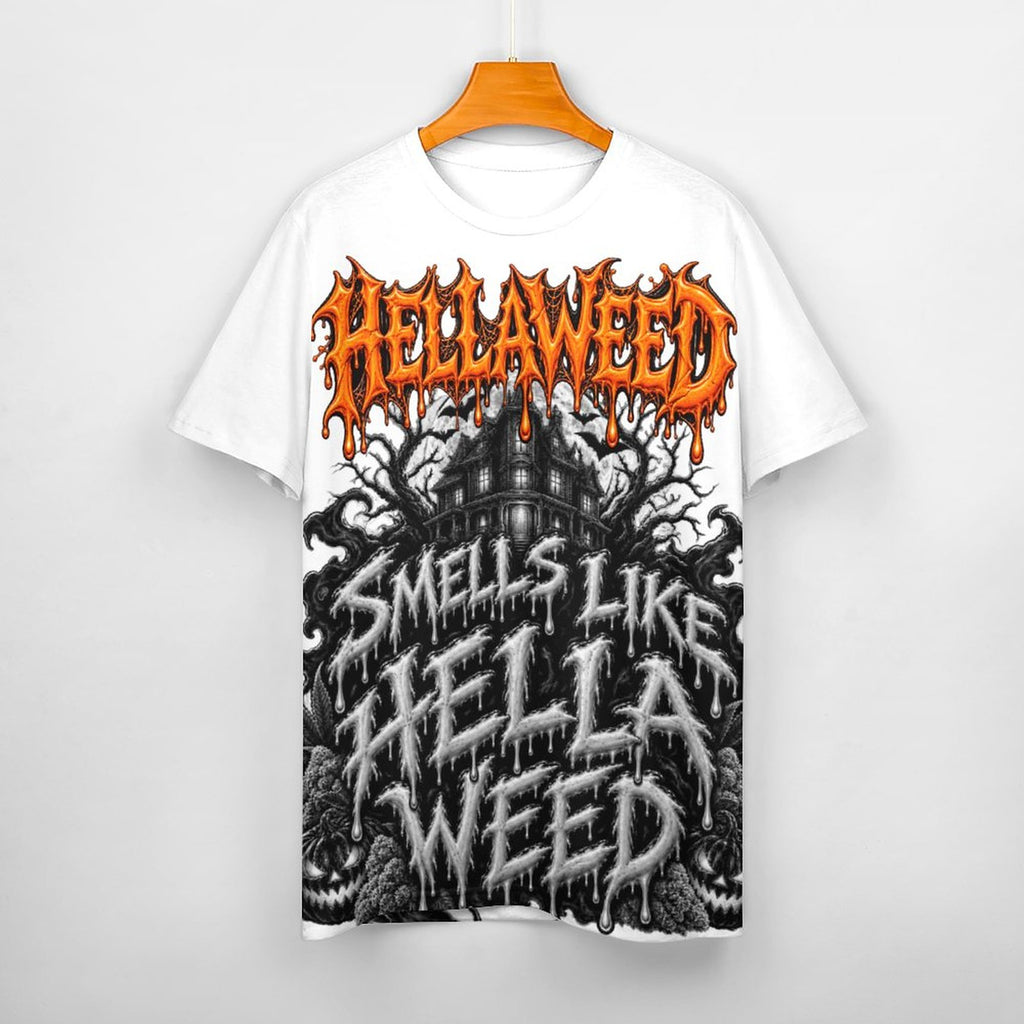 HELLAWEED 190gsm Cotton Comfort Short-Sleeve T-Shirt for Men(
