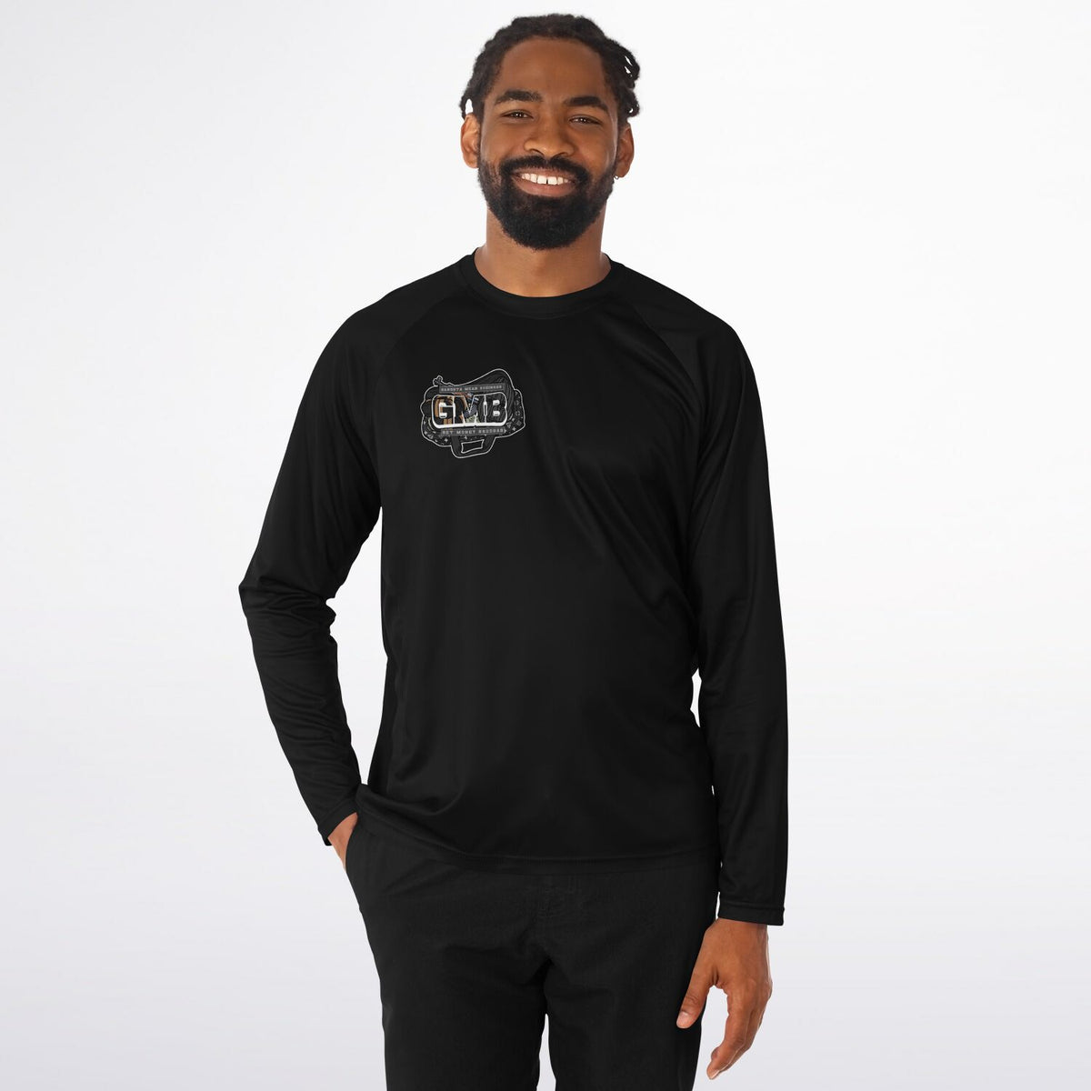 GMB Black Long Sleeve Performance Shirt