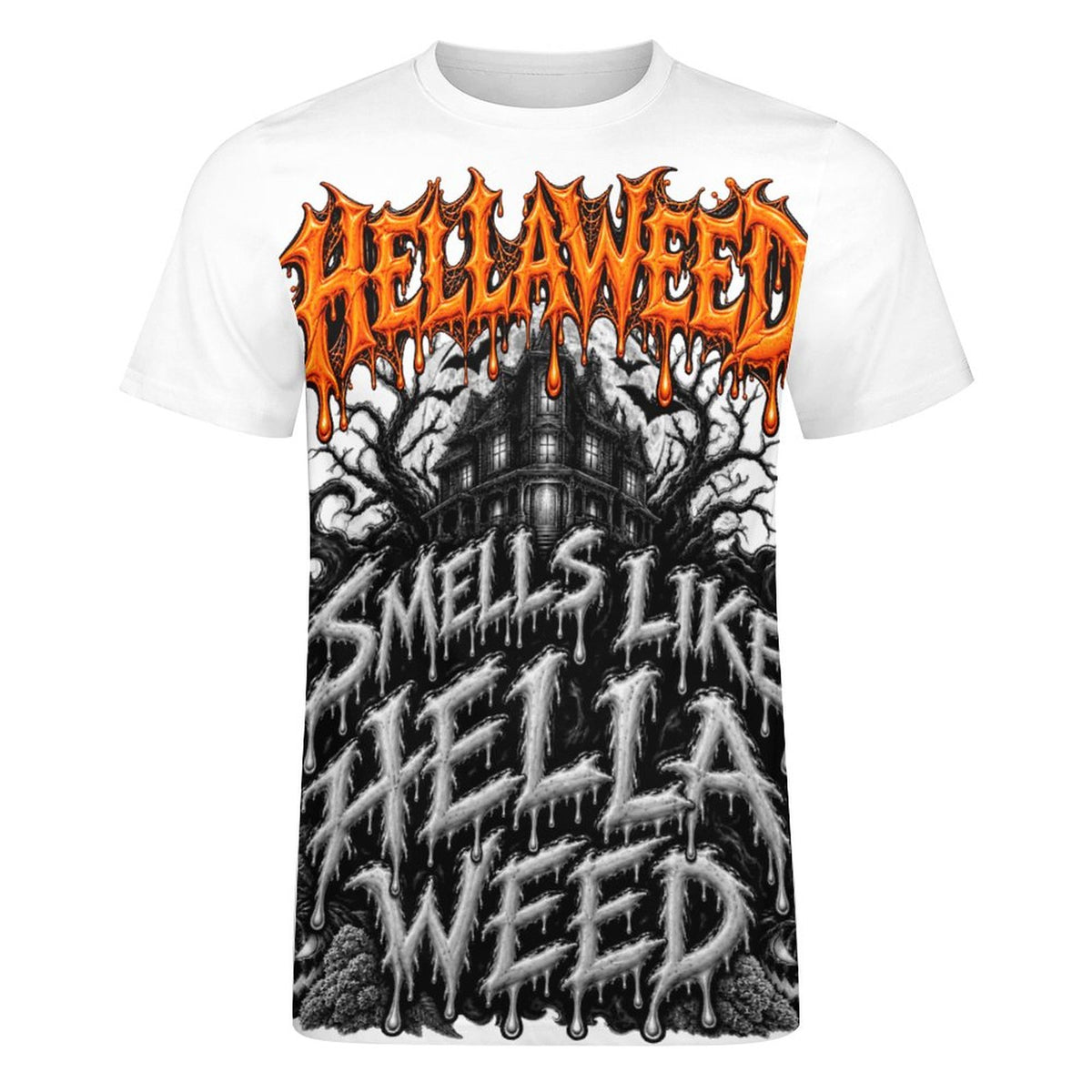 HELLAWEED 190gsm Cotton Comfort Short-Sleeve T-Shirt for Men(