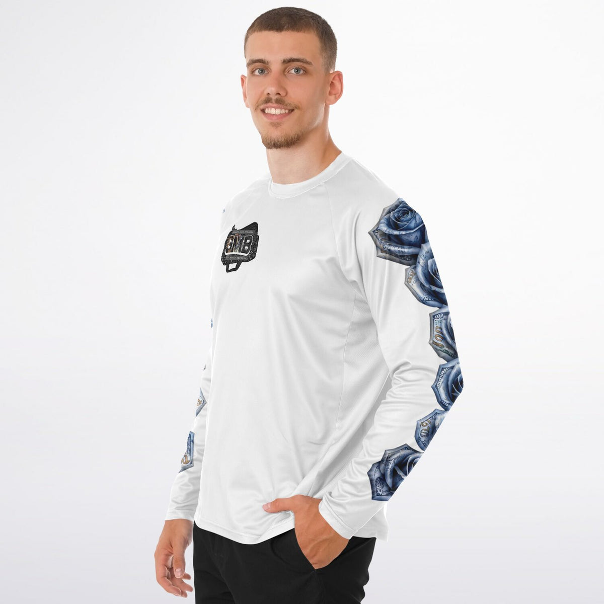 GMB Blue Hunnids - Long Sleeve Performance Shirt