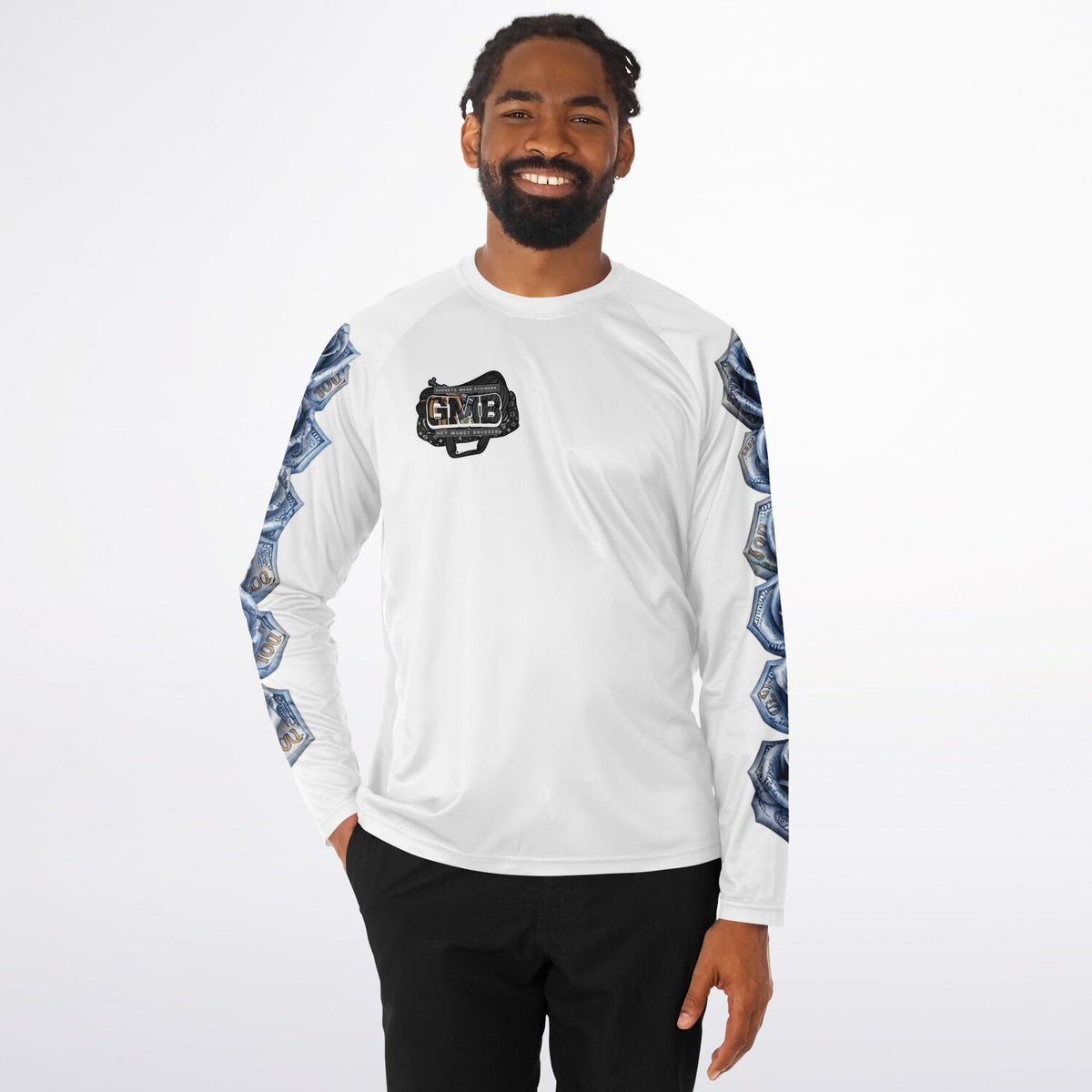 GMB Blue Hunnids - Long Sleeve Performance Shirt