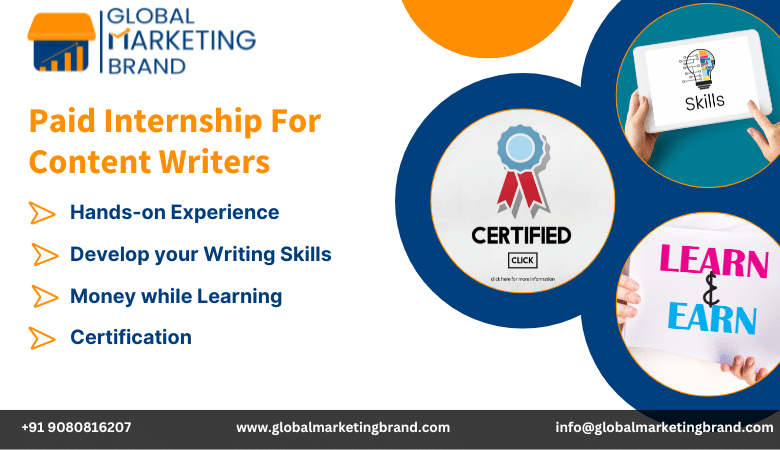 image listing the benefits of taking content writing internship in chennai