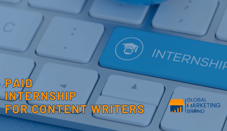 image mentioning about paid internship for content writers in Chennai